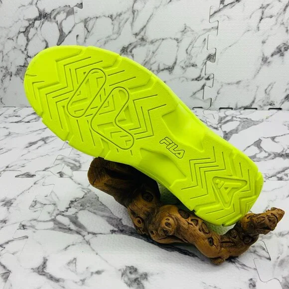 Men's FILA GRANT HILL Neon Lime Green Sneakers - Main Image